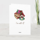 Personalisierter Geburtstag für ein Buch Karte (Rückseite)