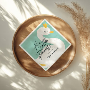 Personalisierter Geburtstag für Mädchen Süße Schwa Serviette