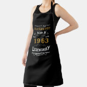 Personalisierter Geburtstag Geboren 1963 Vintag Schürze (InSitu)