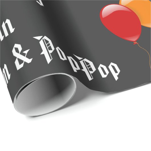 Personalisierter Geburtstag Geschenkpapier (Rolleneckpunkt)