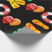 Personalisierter Geburtstag Geschenkpapier (Ecke)