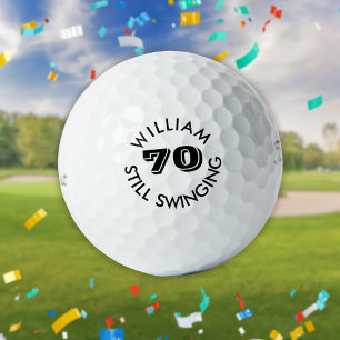 Personalisierter Geburtstag Golfer Immer noch Schw Golfball