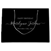 Personalisierter Geburtstag Große Geschenktasche Geschenktüte (Vorderseite)