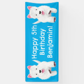 Personalisierter Geburtstag im westlichen Hochland Banner (Vertikal)