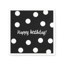 Personalisierter Geburtstag in Schwarzweiß