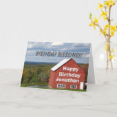 Personalisierter Geburtstag Jeremiah 29:11Bibel Karte (Gelbe Blume)