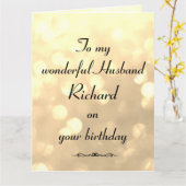 Personalisierter Geburtstag Karte (Gelbe Blume)