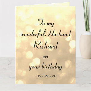 Personalisierter Geburtstag Karte