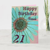 Personalisierter Geburtstag Karte (Vorderseite)
