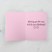 Personalisierter Geburtstag Karte (Innenseite)