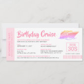 Personalisierter Geburtstag Kreuzfahrt Boarding Pa (Vorderseite)