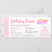 Personalisierter Geburtstag Kreuzfahrt Boarding Pa