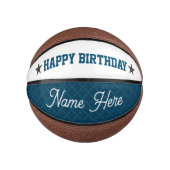 PERSONALISIERTER GEBURTSTAG MINI BASKETBALL (Vorderseite)