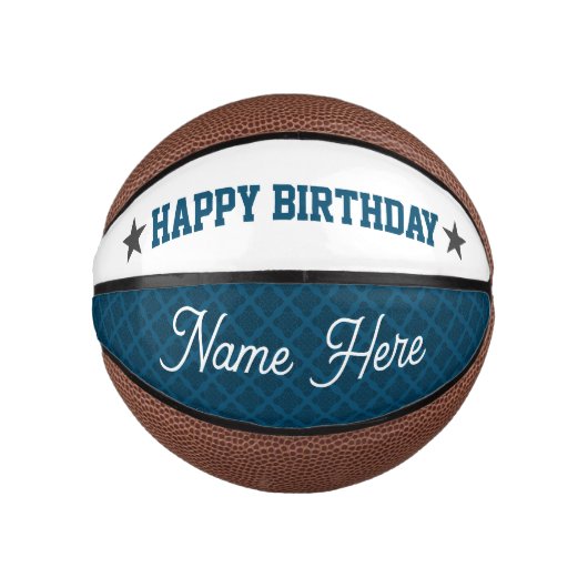 PERSONALISIERTER GEBURTSTAG MINI BASKETBALL (Vorderseite)