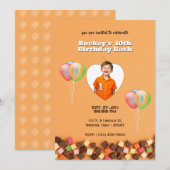 Personalisierter Geburtstag mit Candy-Themed Einladung (Vorne/Hinten)