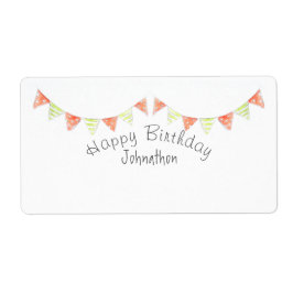 Personalisierter Geburtstag mit Geschenketiketten