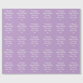 Personalisierter Geburtstag Moderne Typografie Lil Geschenkpapier (Flach)