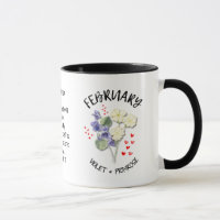 Personalisierter Geburtstag Monat Blume FEBRUAR