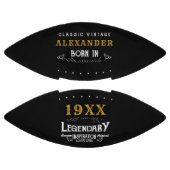 Personalisierter Geburtstag Monogram Legendary Vat Football (Paneele)