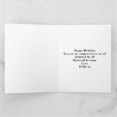 Personalisierter Geburtstag Monogram Legendary Vat Karte (Innenseite)