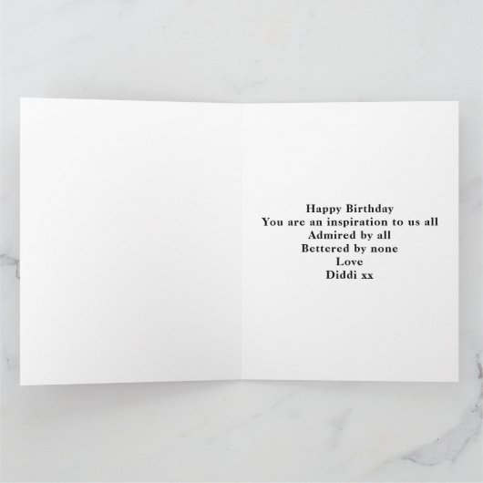 Personalisierter Geburtstag Monogram Legendary Vat Karte (Innenseite)