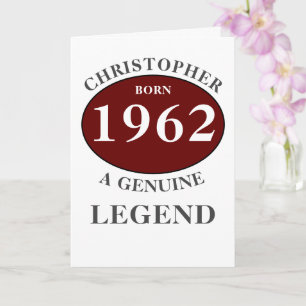 Personalisierter Geburtstag Name Jahr Geboren Karte