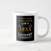 Personalisierter Geburtstag Name Legendärer Vater Jumbo-Tasse (Rechts)