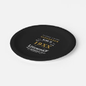 Personalisierter Geburtstag Name Legendärer Vater Pappteller (Schrägansicht)