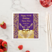 Personalisierter Geburtstag Napkins, FARBEN ändern Serviette (Beispiel)