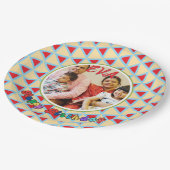 Personalisierter Geburtstag - Sondertag der EVA Pappteller (Schrägansicht)