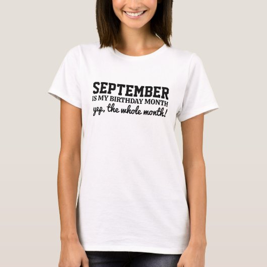 Personalisierter Geburtstag T-Shirt (Vorderseite)
