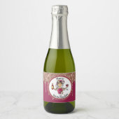 Personalisierter Geburtstag Toast Gefallen Schaumweinetikett (Vorderseite)