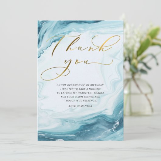 Personalisierter Geburtstag Vielen Dank Karten für (Stehend Vorderseite)