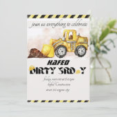 Personalisierter Geburtstag von 3. bis 3. Geburtst Einladung (Stehend Vorderseite)