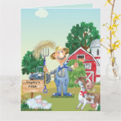 Personalisierter Geburtstag von MacDonald Karte (Gelbe Blume)