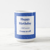 Personalisierter Geburtstag von uns allen Tasse (Mittel)