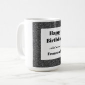 Personalisierter Geburtstag von uns allen Tasse (Vorderseite Links)