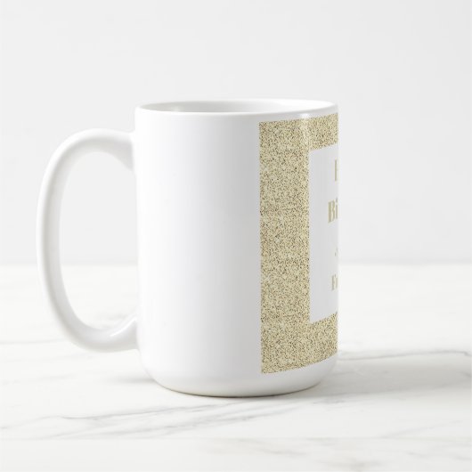 Personalisierter Geburtstag von uns allen Tasse (Links)