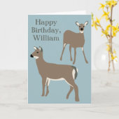 Personalisierter Geburtstag von Wildschweinen Karte (Gelbe Blume)