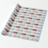 Personalisierter Geburtstag wünscht Geschenkpapier (Ungerollt)