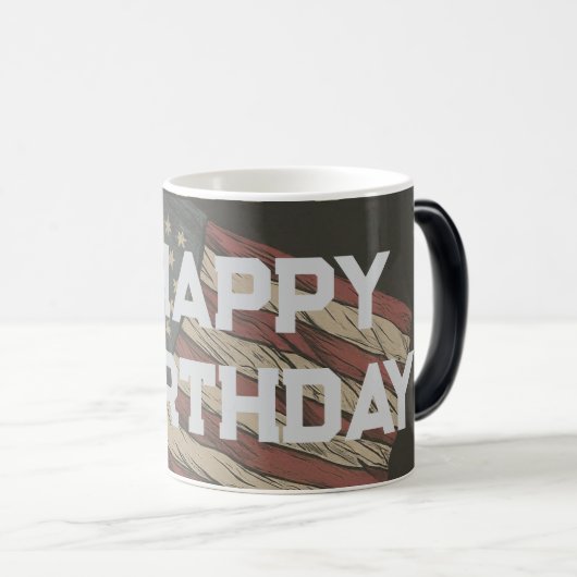 Personalisierter Geburtstag wünscht Tasse einzigar (VorderseiteRechts)