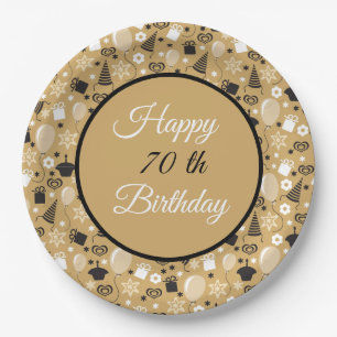 Personalisierter Geburtstag zum Jahresjubiläum Pappteller