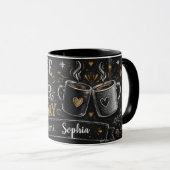 Personalisierter Geburtstags-Kaffeebecher Tasse (VorderseiteRechts)