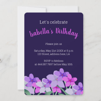 Personalisierter Geburtstagsaufenthalt in Rosa lil Save The Date