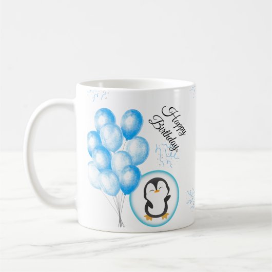 Personalisierter Geburtstagsbecher Kaffeetasse (Links)