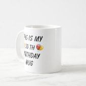 Personalisierter Geburtstagsbecher, Kaffeetasse (Vorderseite Links)