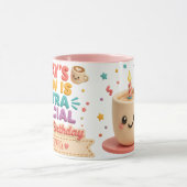 Personalisierter Geburtstagsbecher Tasse (Zentrum)