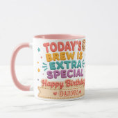 Personalisierter Geburtstagsbecher Tasse (Links)