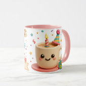 Personalisierter Geburtstagsbecher Tasse (VorderseiteRechts)