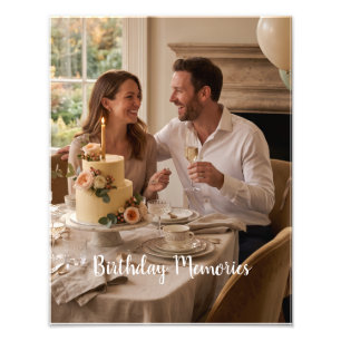 Personalisierter Geburtstagsbilderrahmen Fotodruck